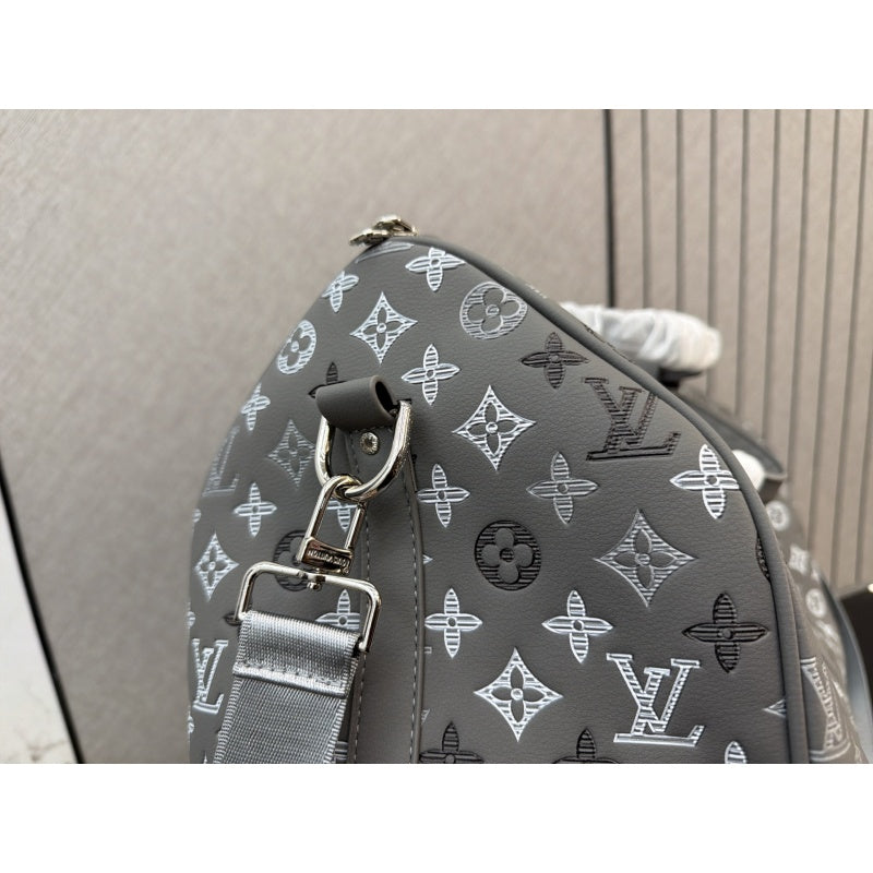 New Fashion Grey Monogram Handheld Travel Duffle Bag CWT1326101919