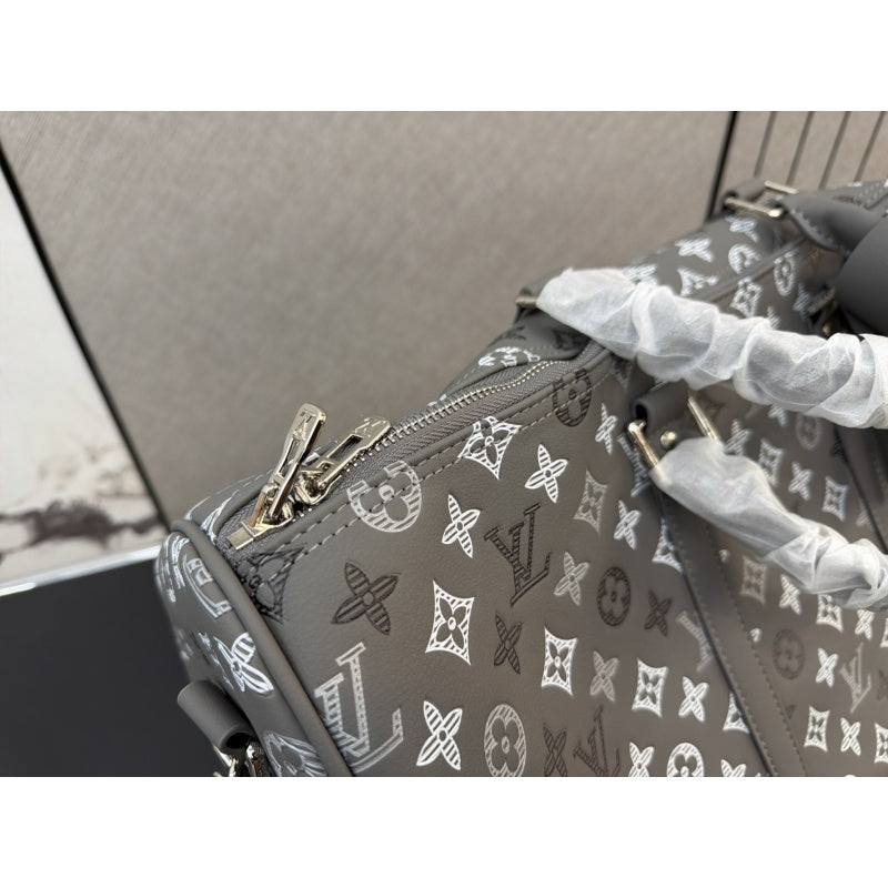 New Fashion Grey Monogram Handheld Travel Duffle Bag CWT1326101919