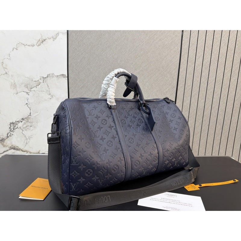 New Fashion Embossed Monogram Handheld Travel Duffle Bag CWT1326101921