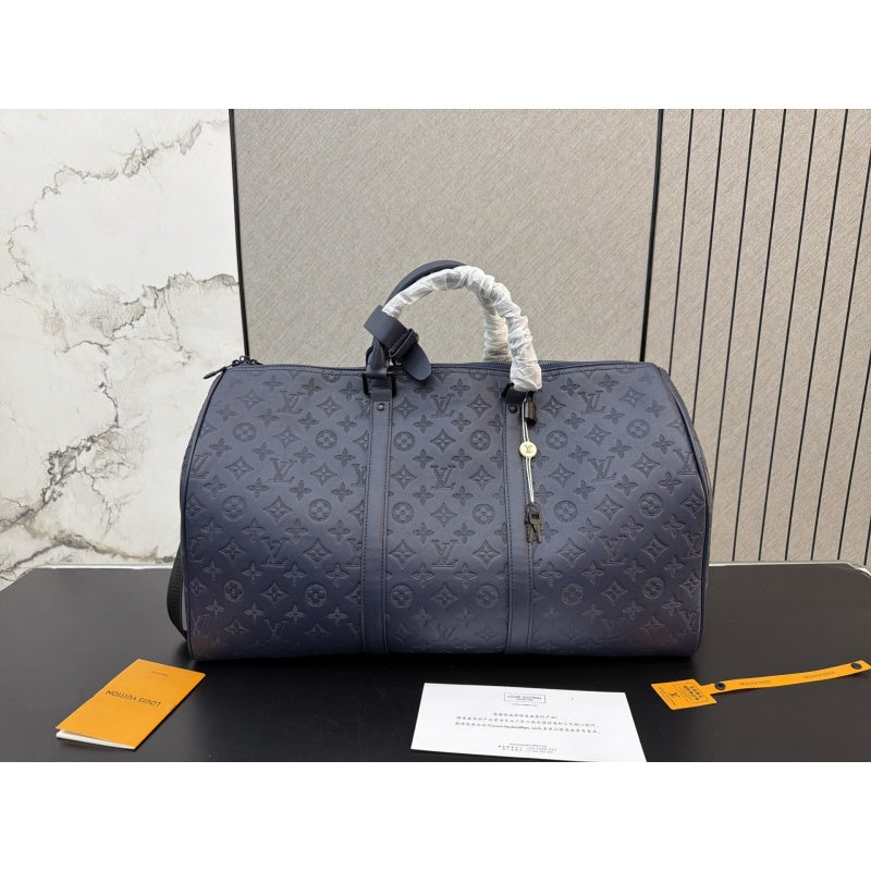 New Fashion Embossed Monogram Handheld Travel Duffle Bag CWT1326101921