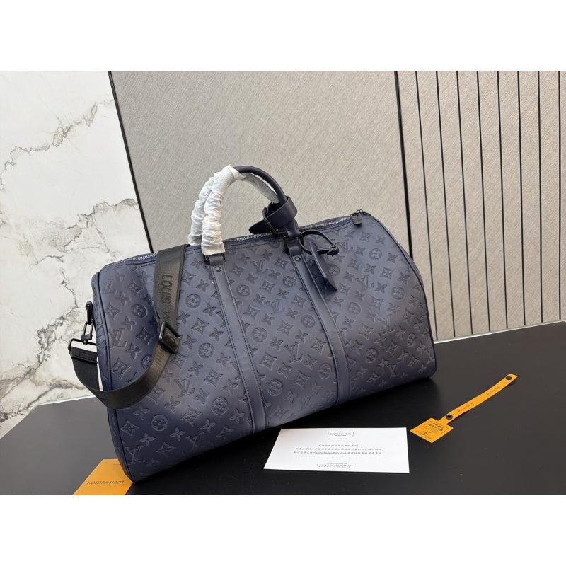 New Fashion Embossed Monogram Handheld Travel Duffle Bag CWT1326101921