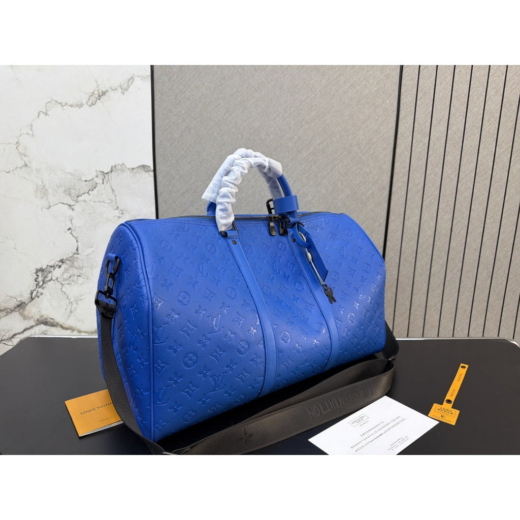 New Fashion Embossed Monogram Handheld Travel Duffle Bag CWT1326101922