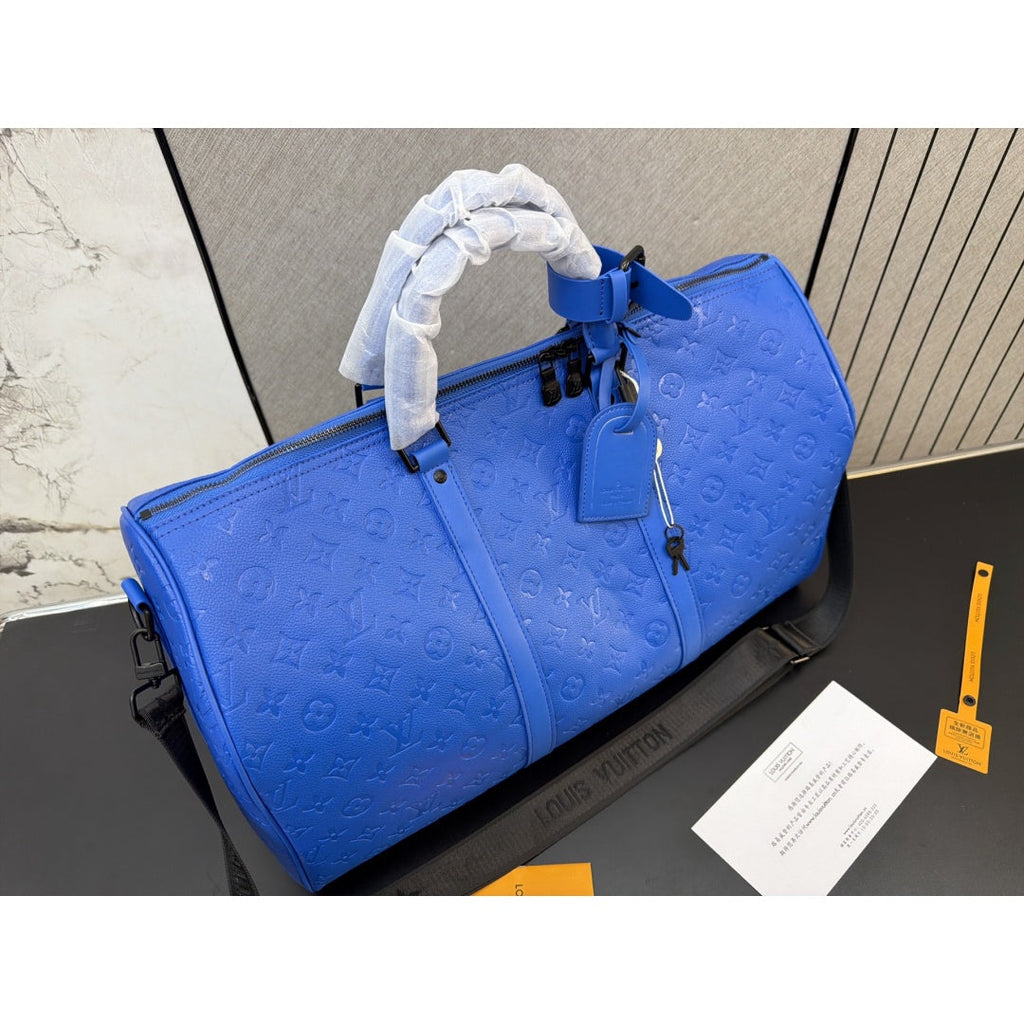 New Fashion Embossed Monogram Handheld Travel Duffle Bag CWT1326101922