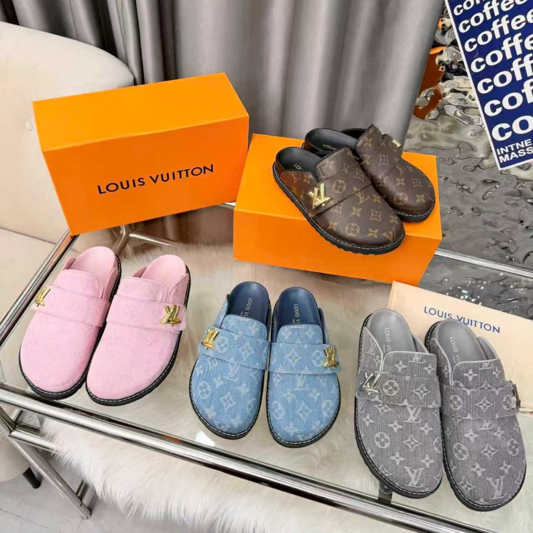 New Fashion Unisex Metal Decorated Mule Slippers PF1326101926