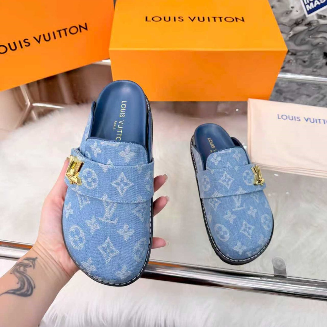 New Fashion Unisex Metal Decorated Mule Slippers PF1326101926