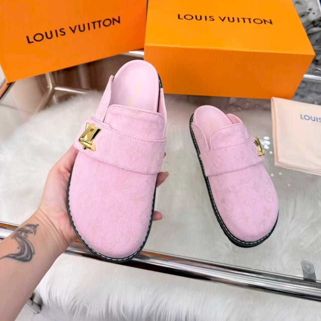New Fashion Unisex Metal Decorated Mule Slippers PF1326101926