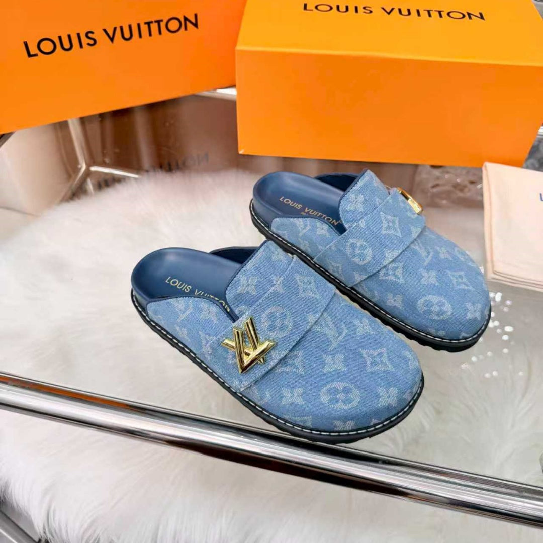 New Fashion Unisex Metal Decorated Mule Slippers PF1326101926