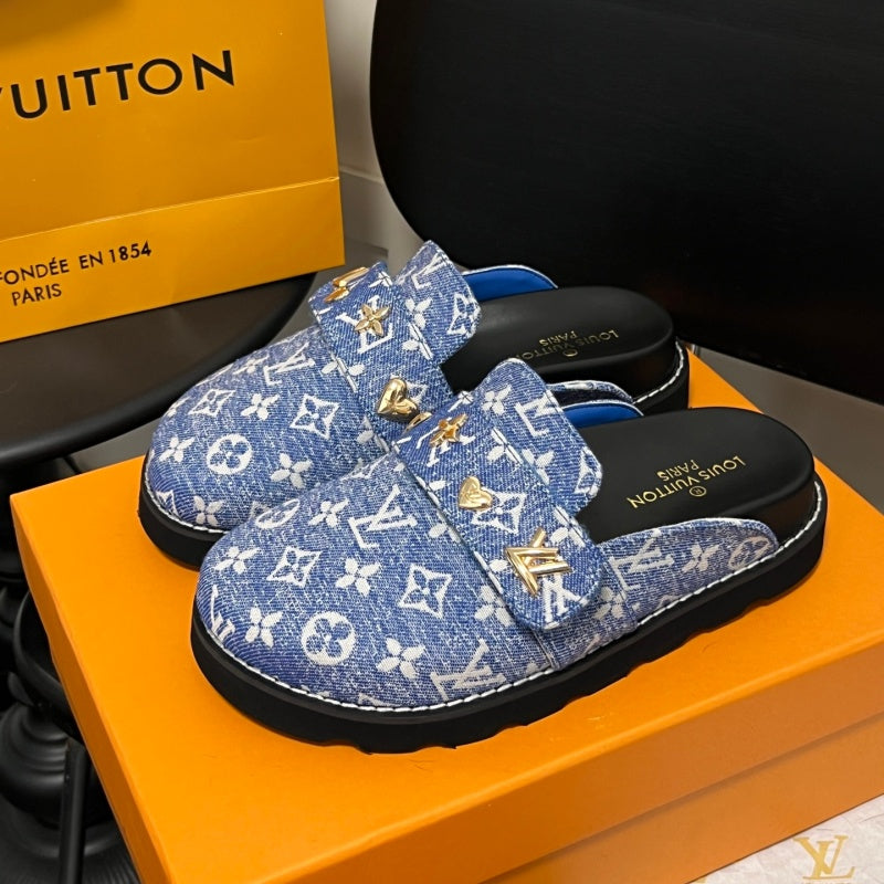 New Fashion Unisex Metal Decorated Mule Slippers PF1326101929