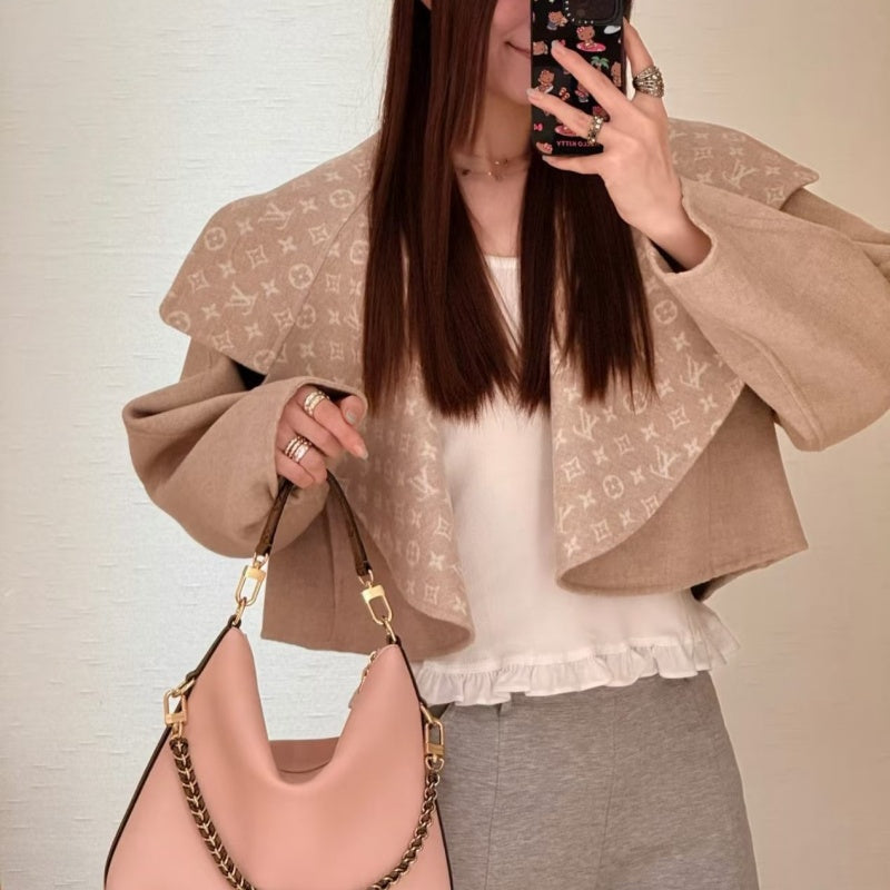New Fashion Women's Double Faced Wool Short Coat CQQ1326102006