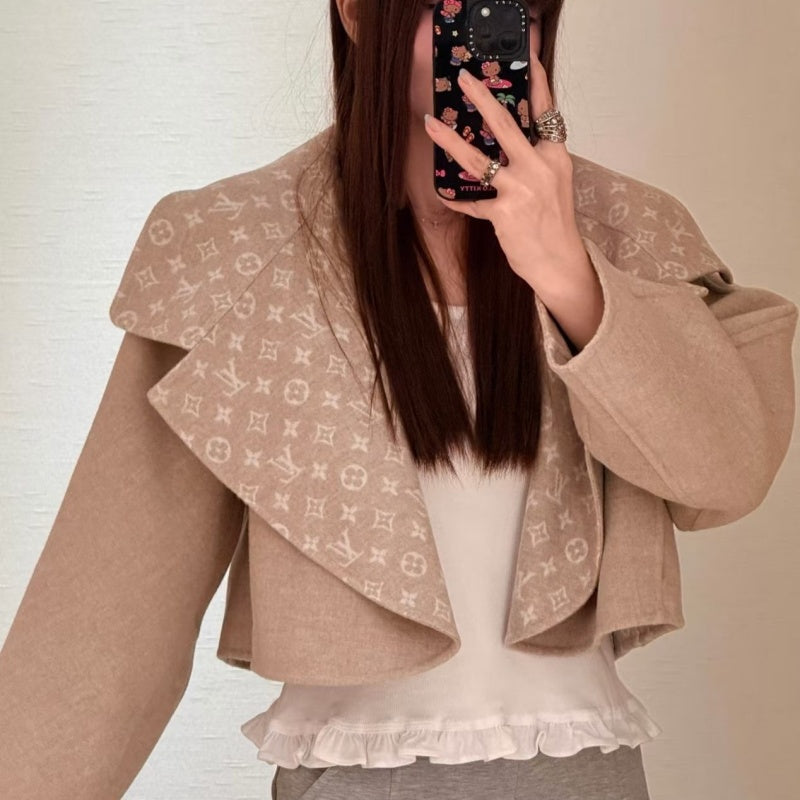 New Fashion Women's Double Faced Wool Short Coat CQQ1326102006