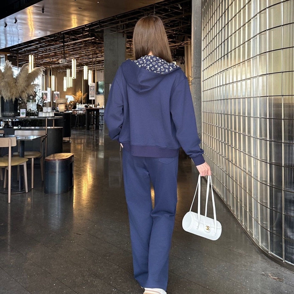 New Fashion Women's Embroidered Hoodie Tracksuit CQQ1326102007