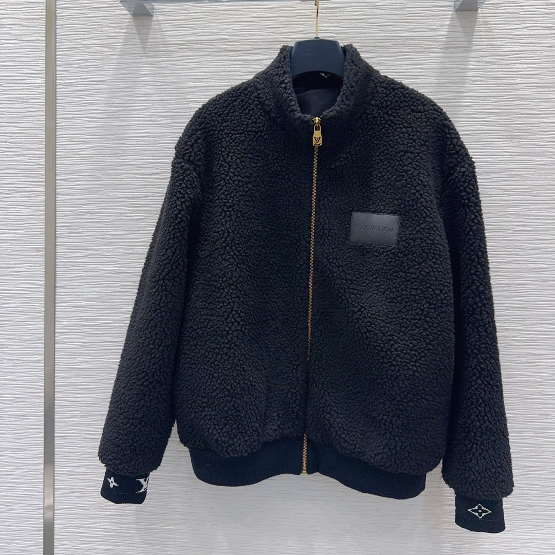 New Fashion Women's Stand Collar Sherpa Jacket CQQ1326102008