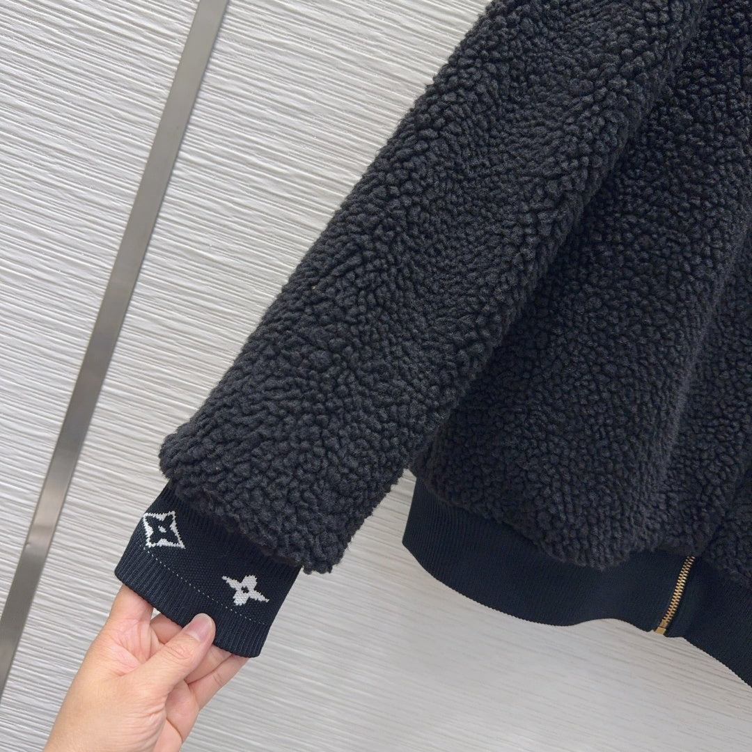 New Fashion Women's Stand Collar Sherpa Jacket CQQ1326102008
