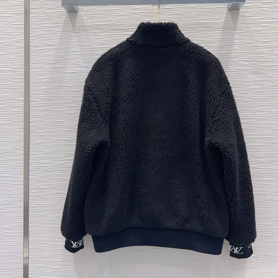 New Fashion Women's Stand Collar Sherpa Jacket CQQ1326102008