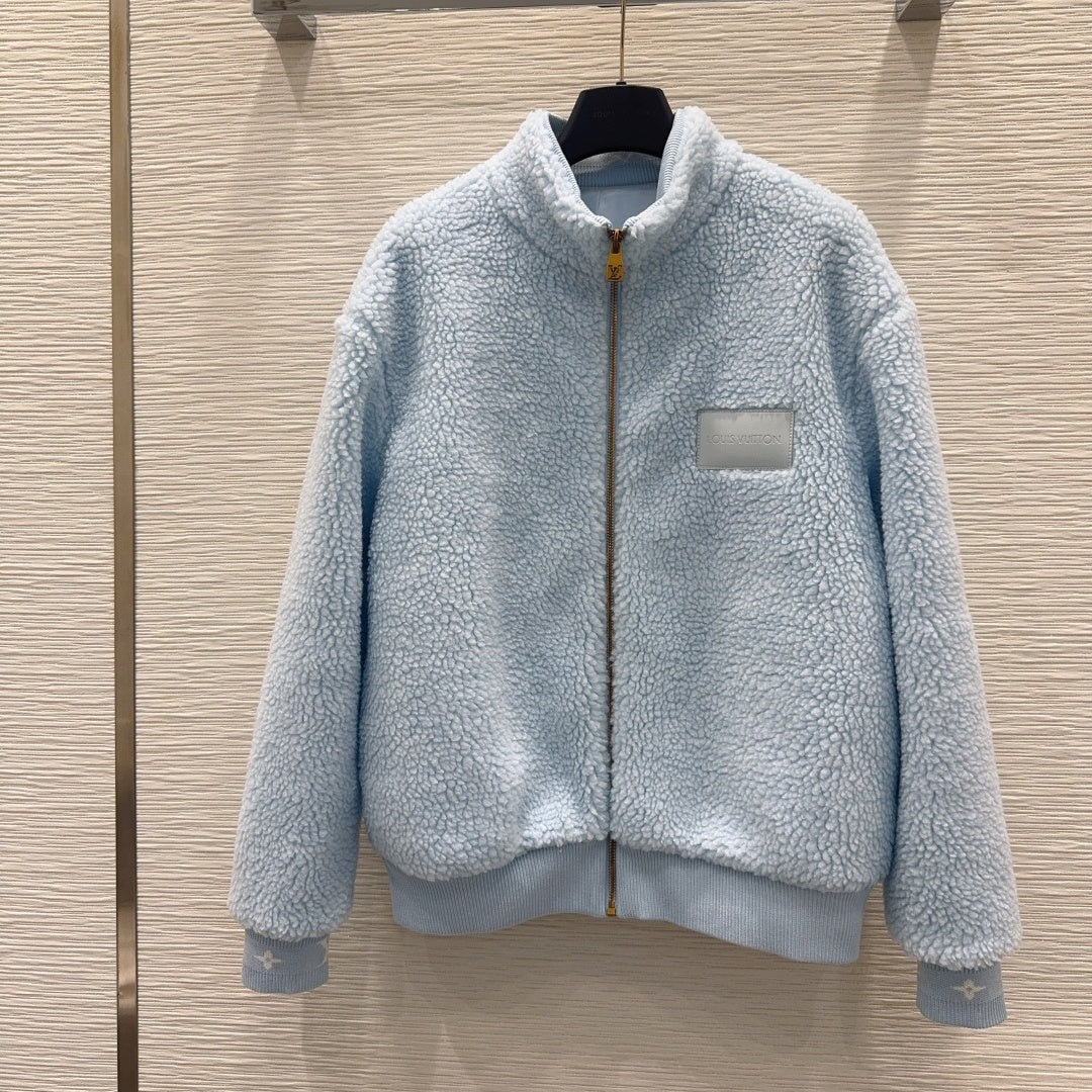 New Fashion Women's Stand Collar Sherpa Jacket CQQ1326102008