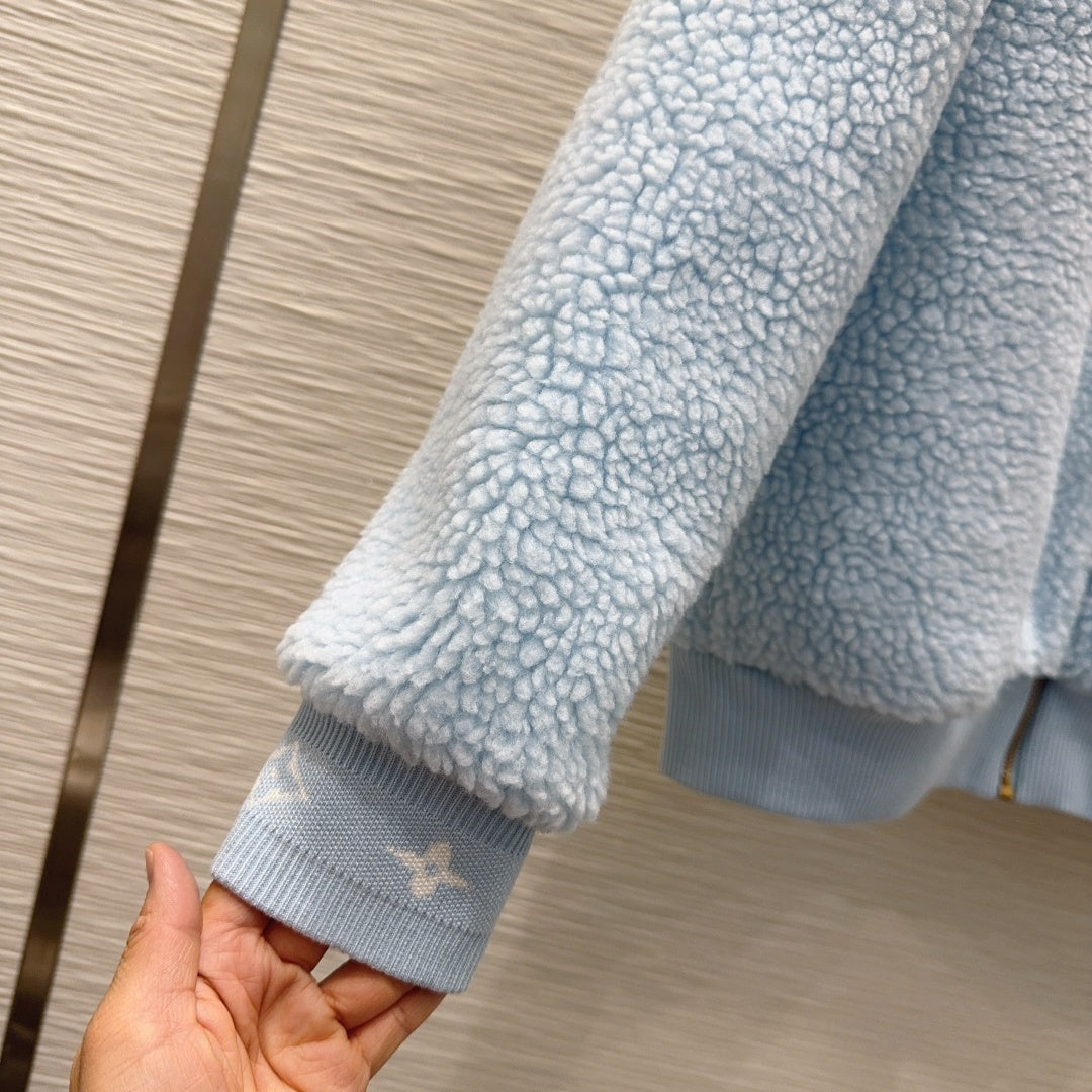 New Fashion Women's Stand Collar Sherpa Jacket CQQ1326102008