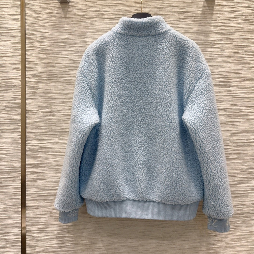 New Fashion Women's Stand Collar Sherpa Jacket CQQ1326102008