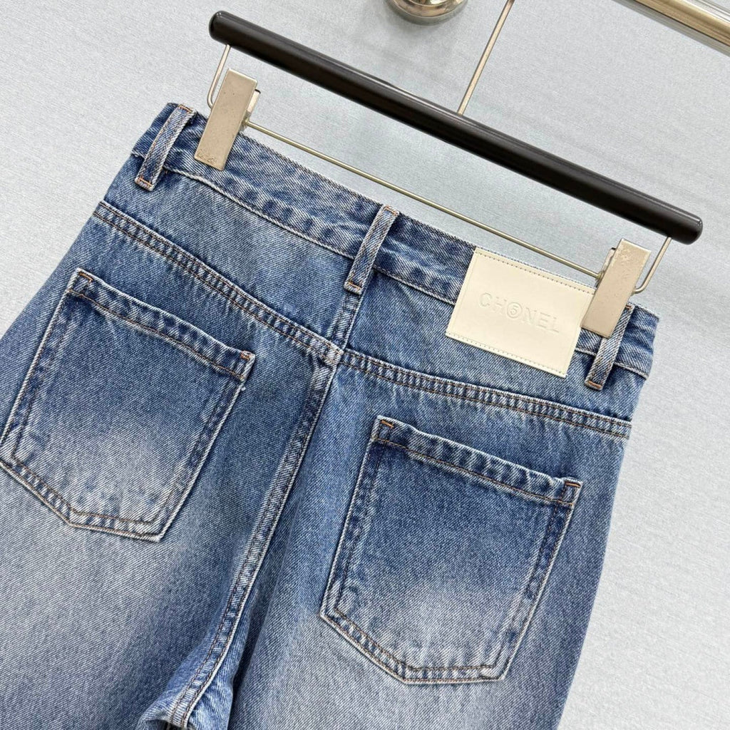 New Fashion Women's Embroidered Wide Leg Jeans CQQ1326102013