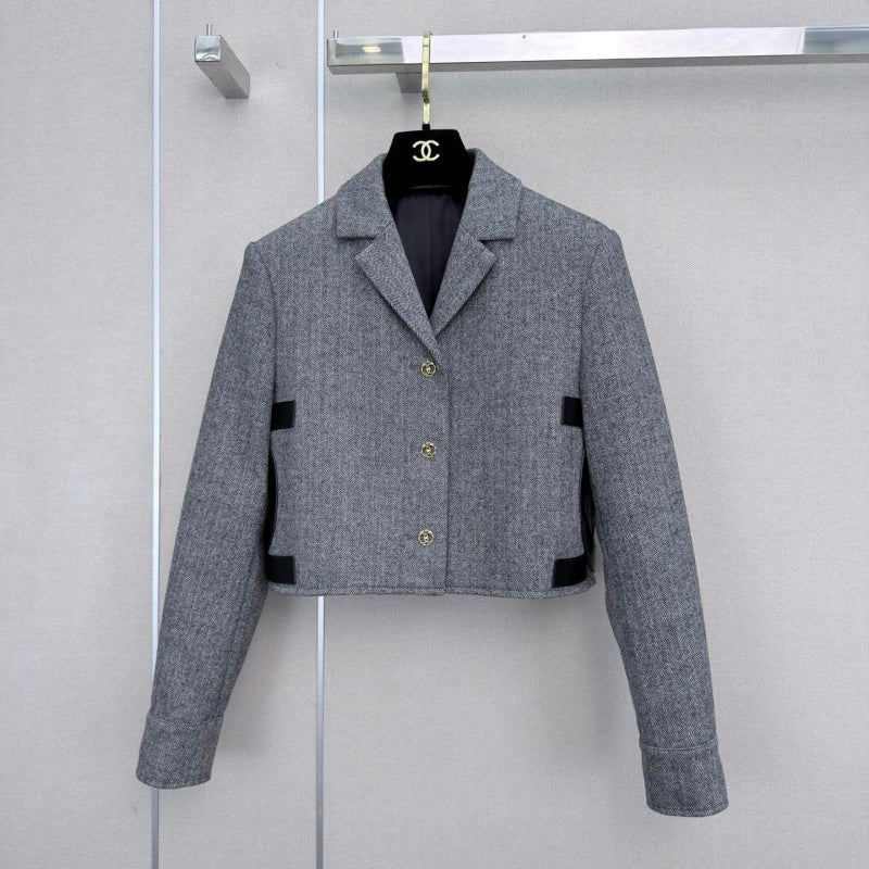 New Fashion Women's Spliced Blazer Suit CQQ1326102015