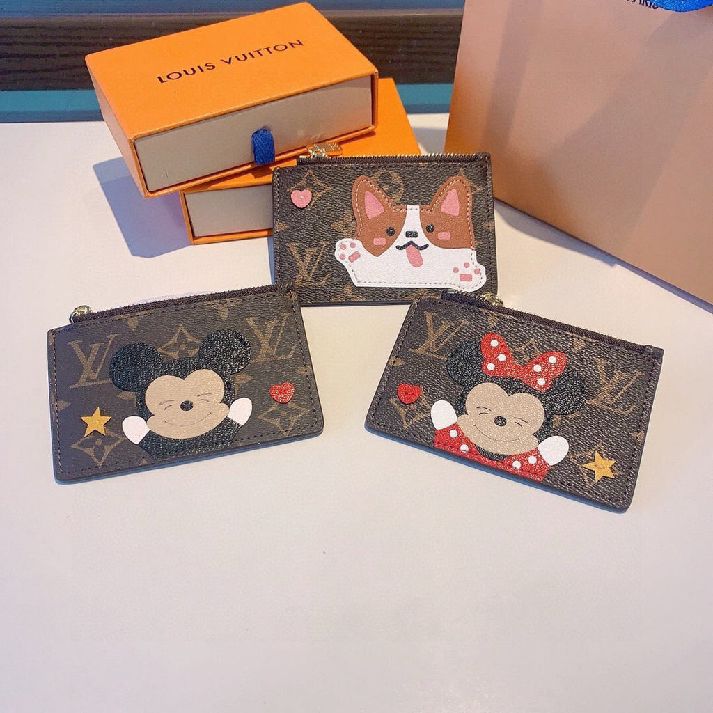 New Fashion Cartoon Monogram Zipper Card Holder PF1326102105