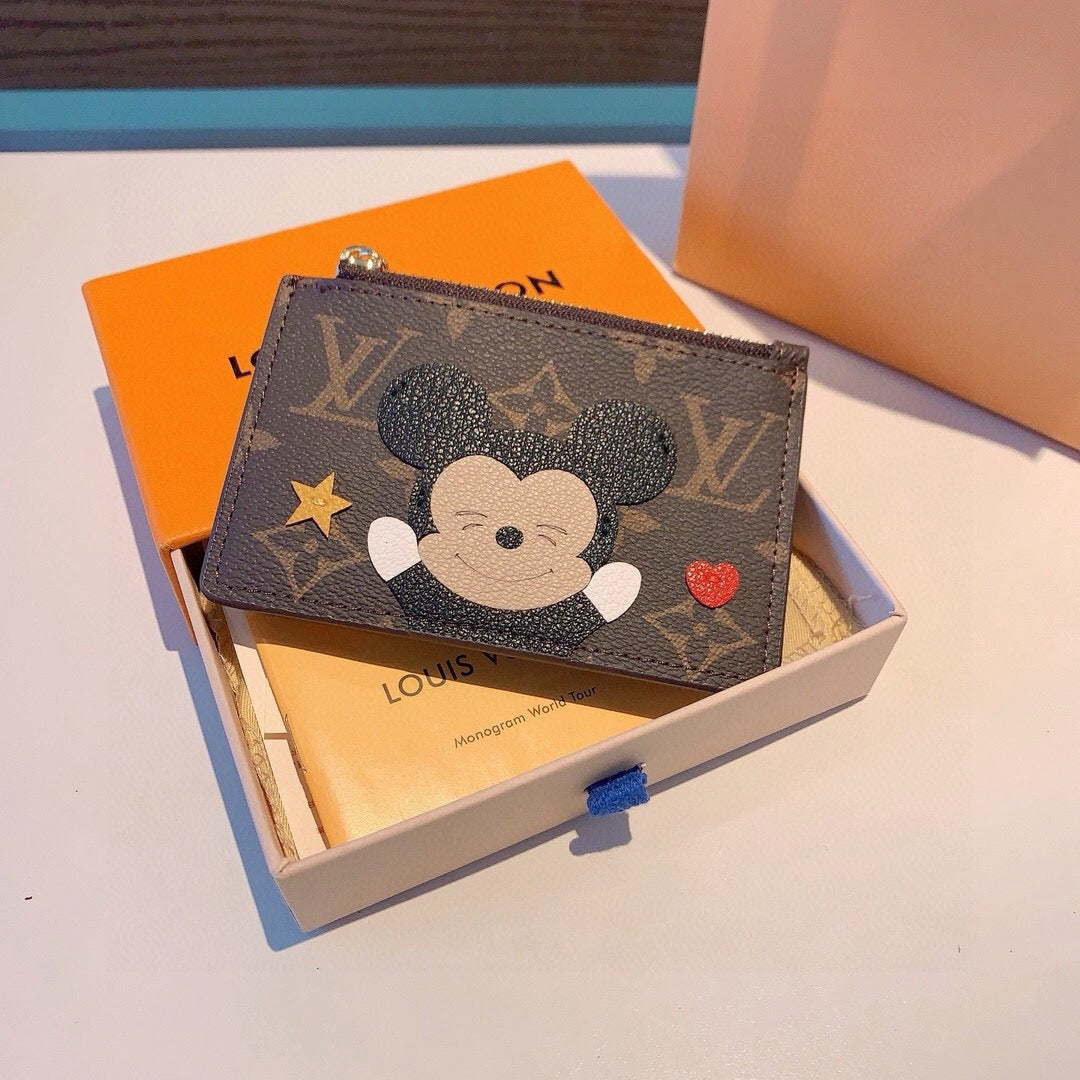 New Fashion Cartoon Monogram Zipper Card Holder PF1326102105