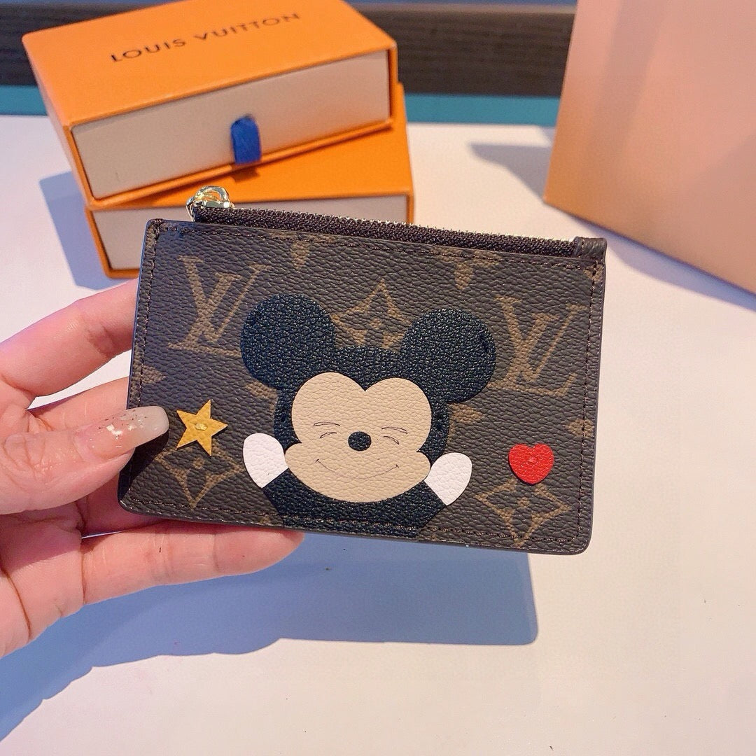 New Fashion Cartoon Monogram Zipper Card Holder PF1326102105