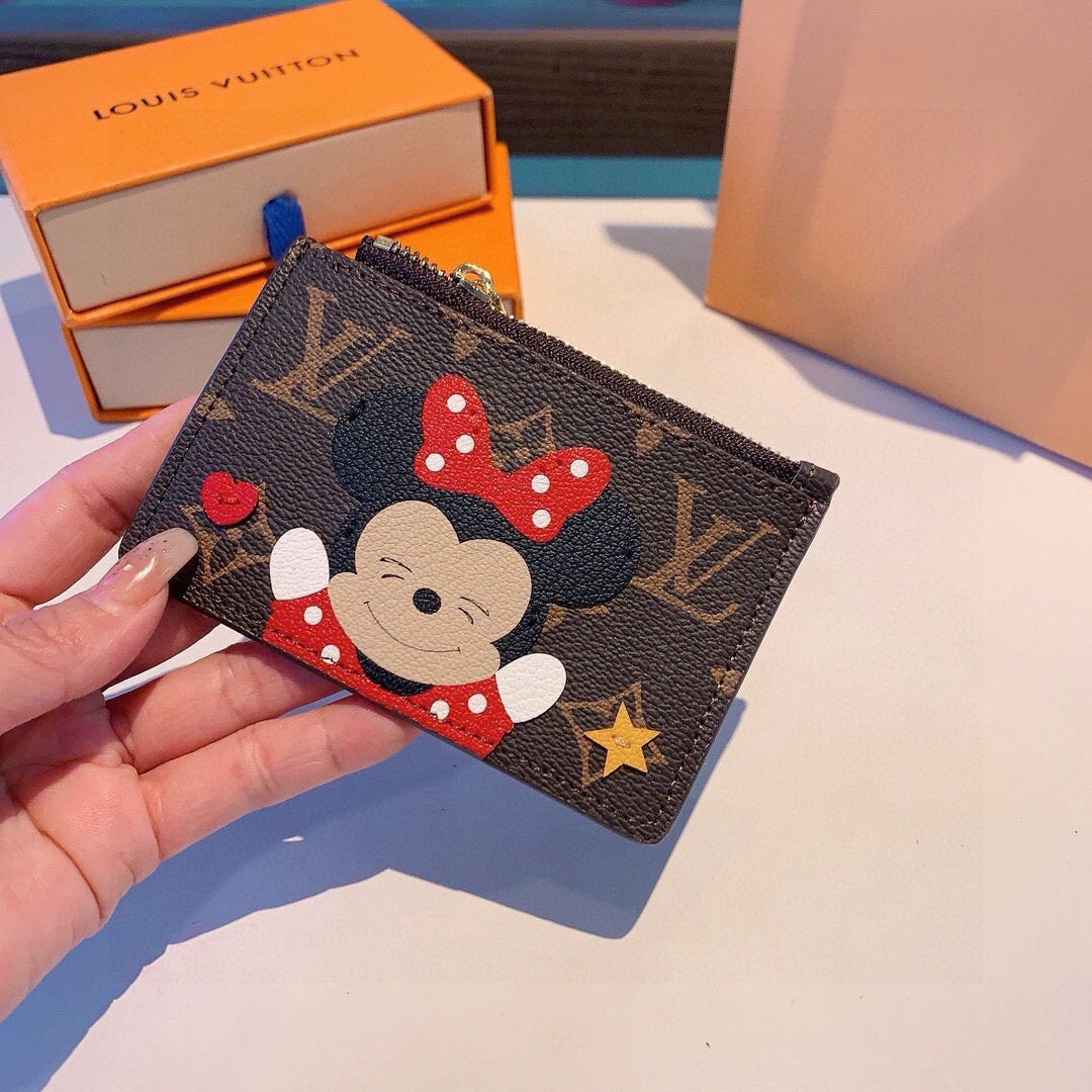 New Fashion Cartoon Monogram Zipper Card Holder PF1326102105