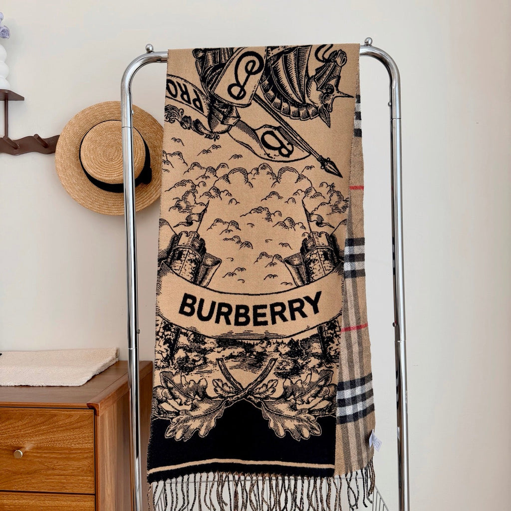 New Fashion Women's Equestrian Print Cashmere Scarf ZJN1326102106