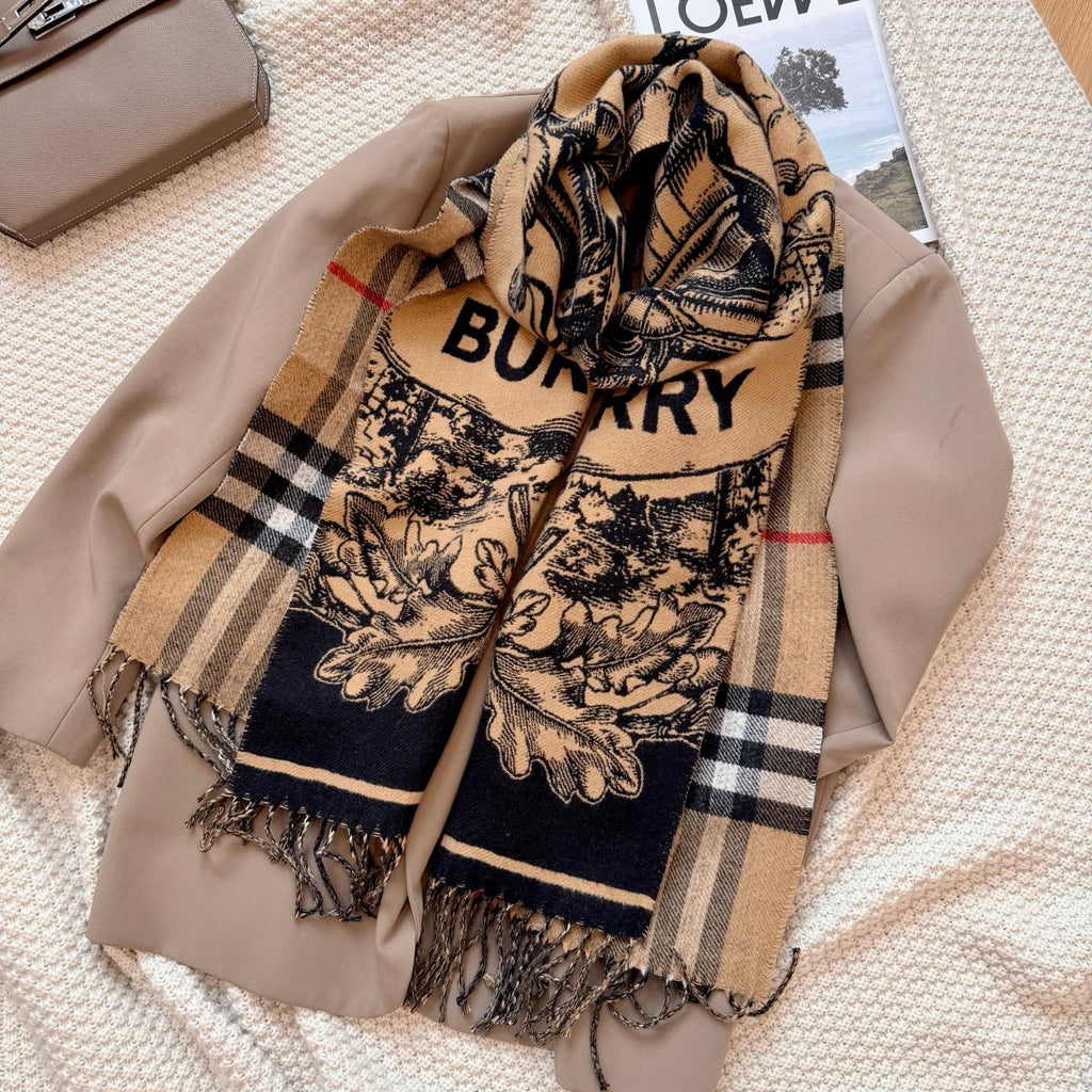 New Fashion Women's Equestrian Print Cashmere Scarf ZJN1326102106