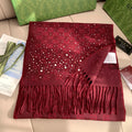 New Fashion Christmas Rhinestone GG Cashmere Scarf ZJN1326102107