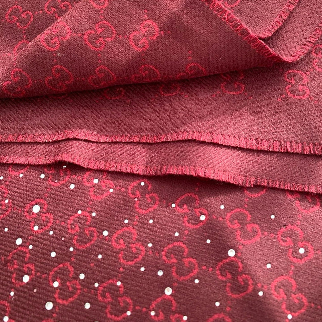 New Fashion Christmas Rhinestone GG Cashmere Scarf ZJN1326102107