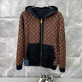 New Fashion Unisex Monogram Reversible Zip Up Hoodie SJ1326102108