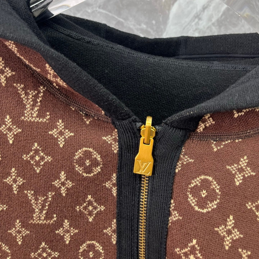 New Fashion Unisex Monogram Reversible Zip Up Hoodie SJ1326102108