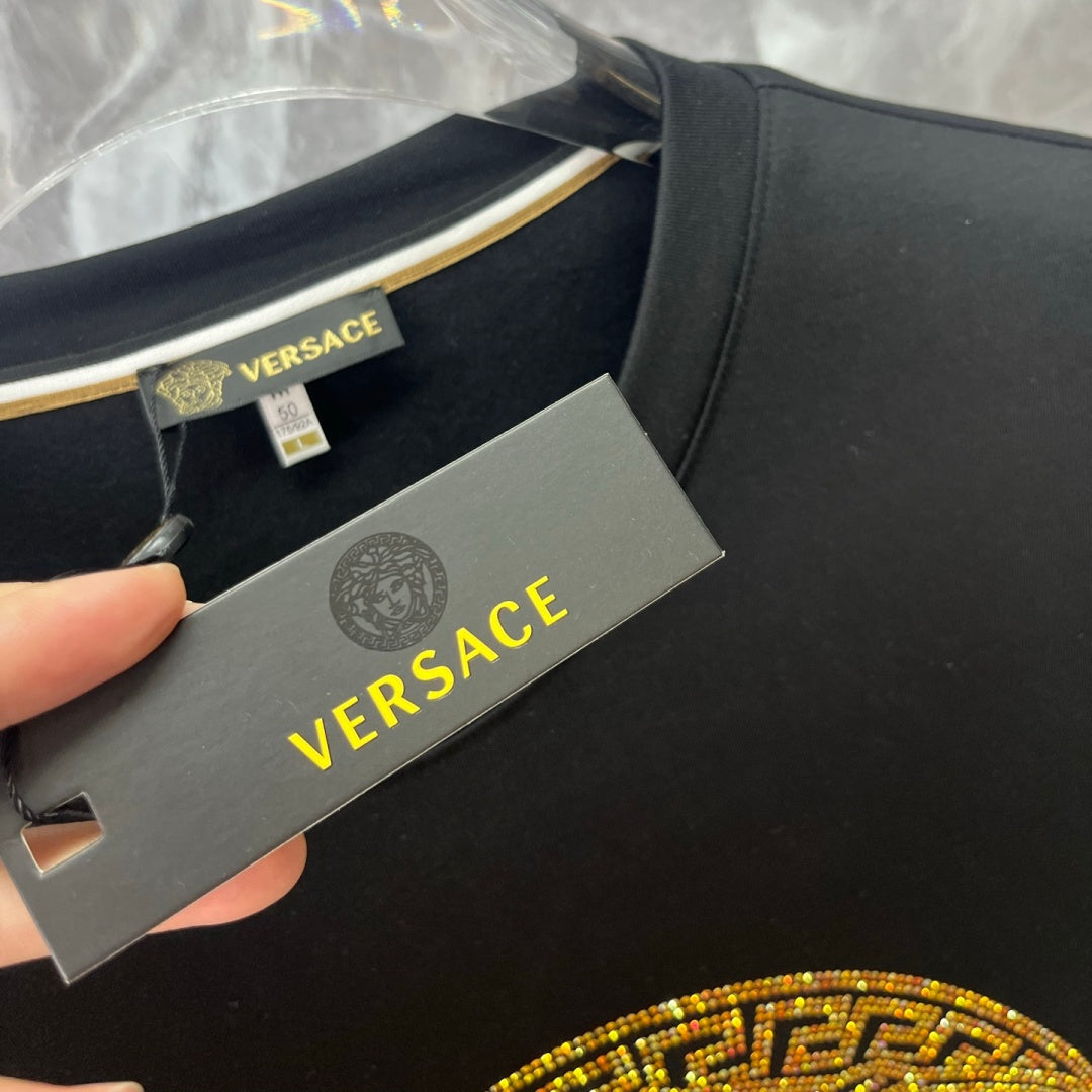 New Fashion Men's Medusa Rhinestone Long Sleeve T-Shirt SJ1326102110
