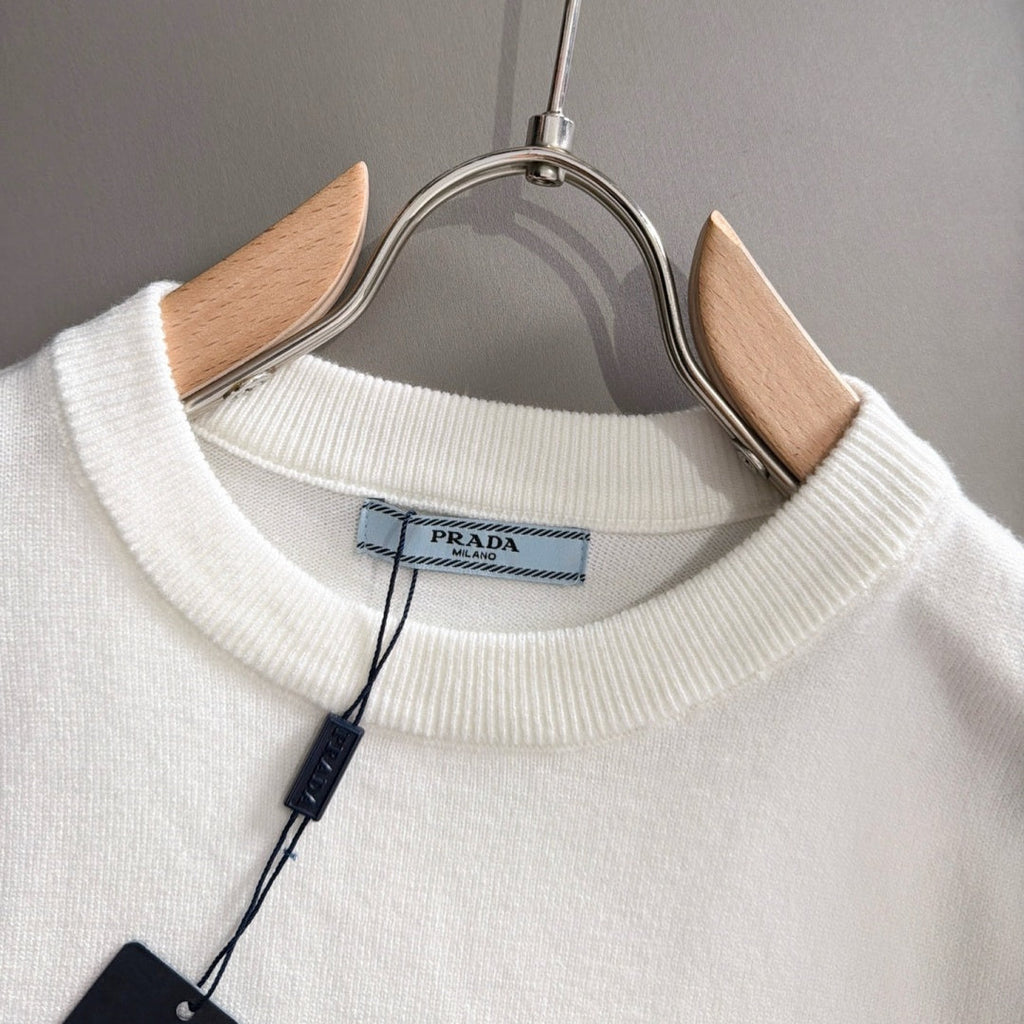 New Fashion Men's Striped Triangle Logo Crew Neck Sweater MJ1326102204