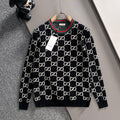New Fashion Men's All Over GG Logo Crew Neck Sweater MJ1326102205