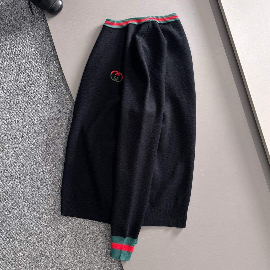 New Fashion Men's Embroidered GG Logo Crew Neck Sweater MJ1326102206