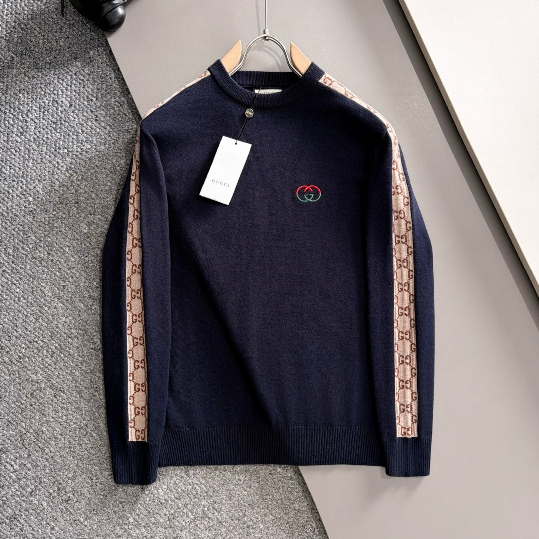 New Fashion Men's Tape Embroidered Sweater MJ1326102207