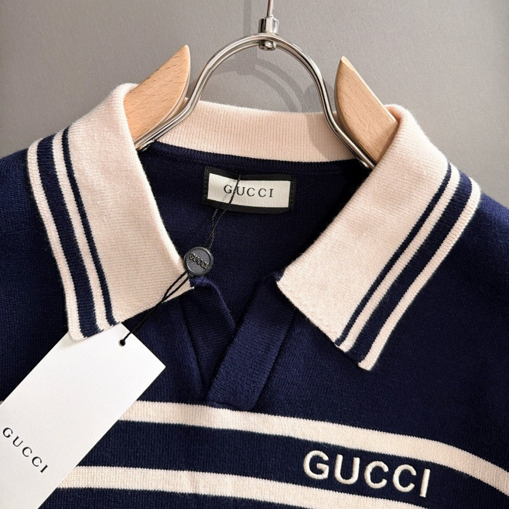 New Fashion Men's GG Striped Polo Sweater MJ1326102209