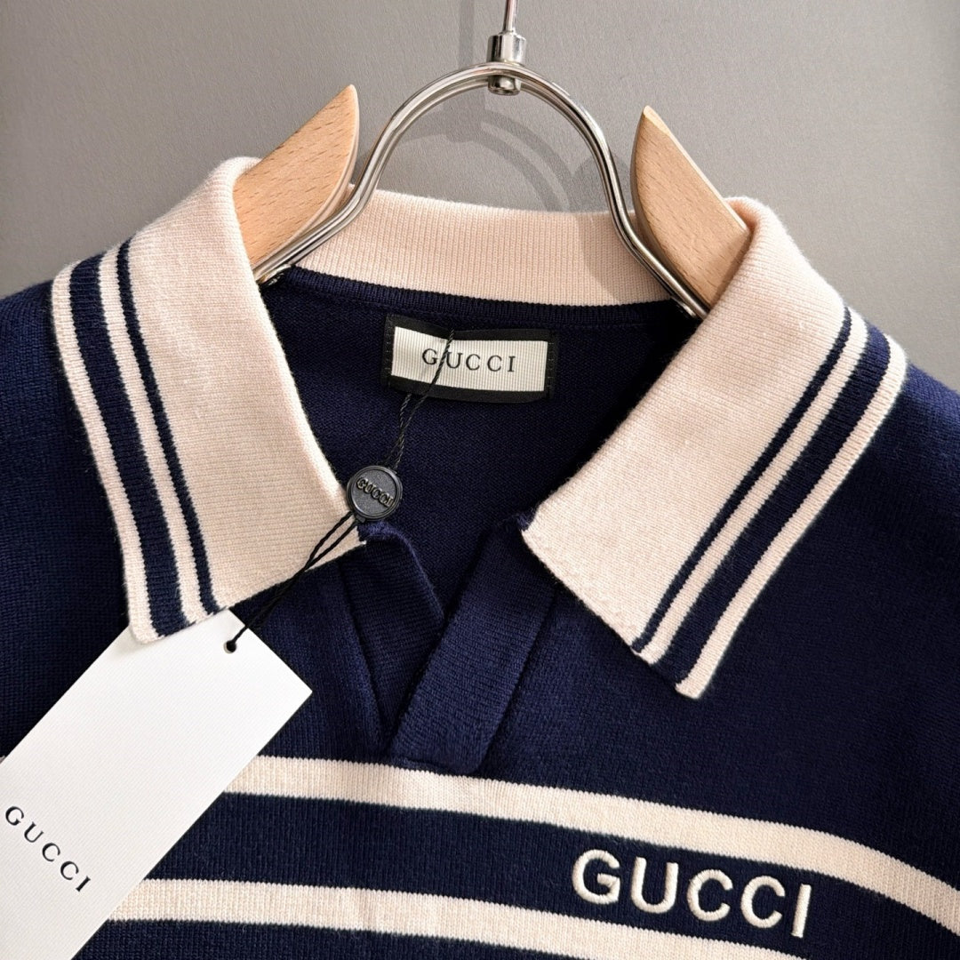 New Fashion Men's GG Striped Polo Sweater MJ1326102209