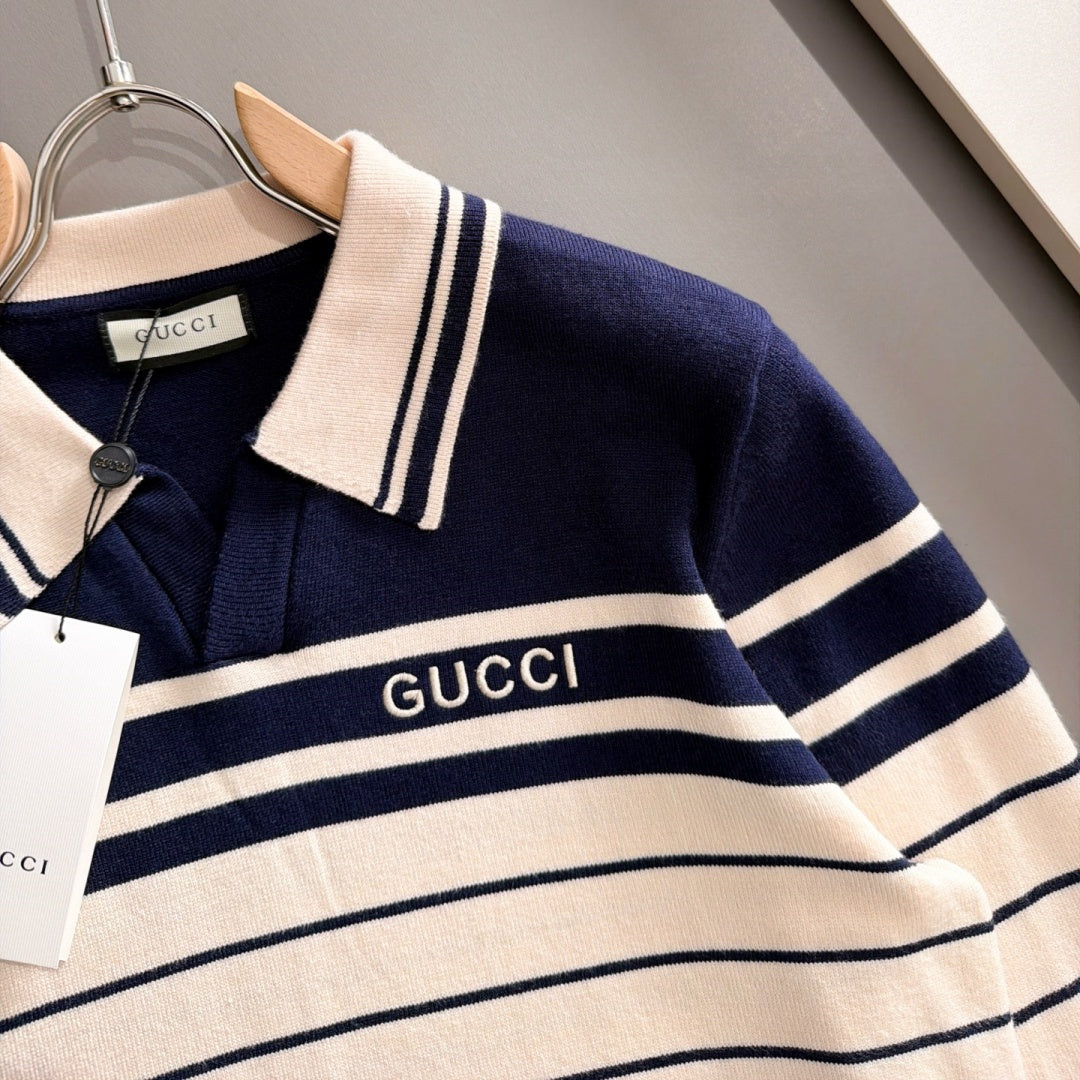 New Fashion Men's GG Striped Polo Sweater MJ1326102209