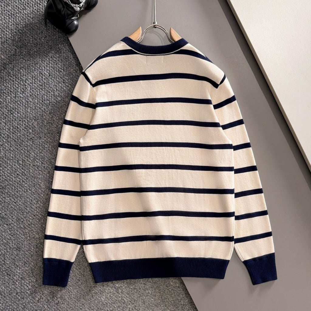 New Fashion Men's GG Striped Crew Neck Sweater MJ1326102210