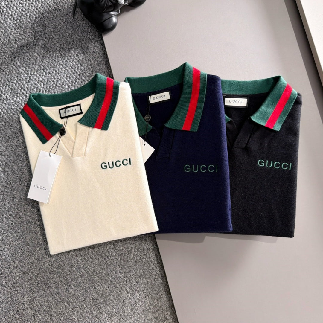 New Fashion Men's GG Stripe Polo Sweater MJ1326102211