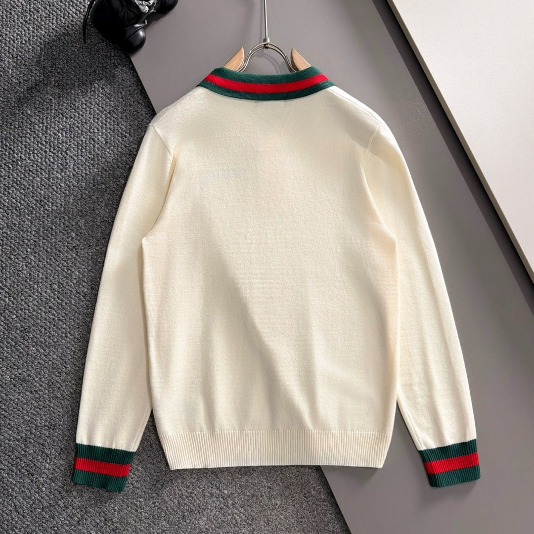 New Fashion Men's GG Stripe Polo Sweater MJ1326102211