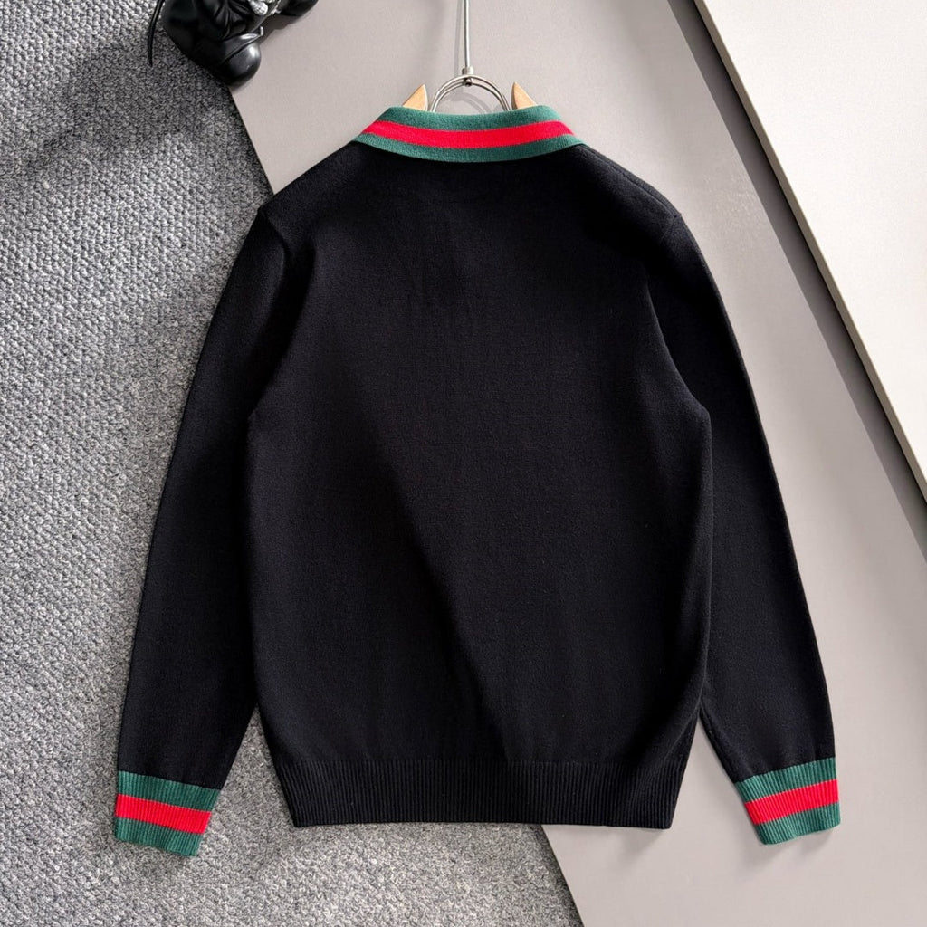 New Fashion Men's GG Stripe Polo Sweater MJ1326102211