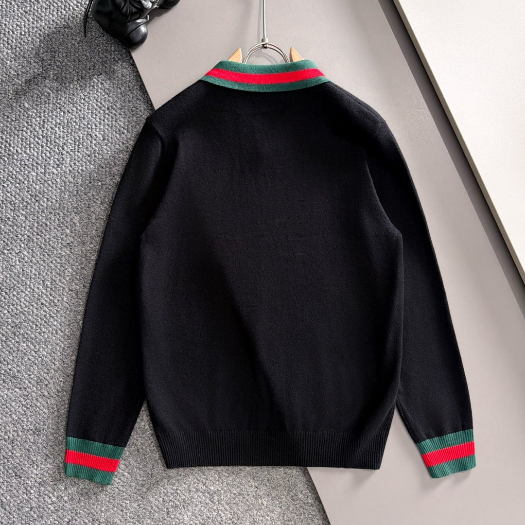 New Fashion Men's GG Stripe Polo Sweater MJ1326102211