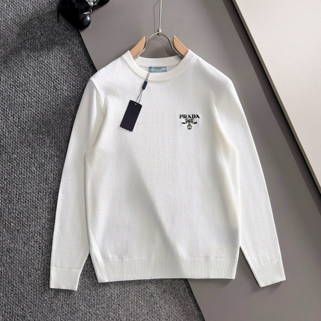 New Fashion Men's Badge Crew Neck Sweater MJ1326102212