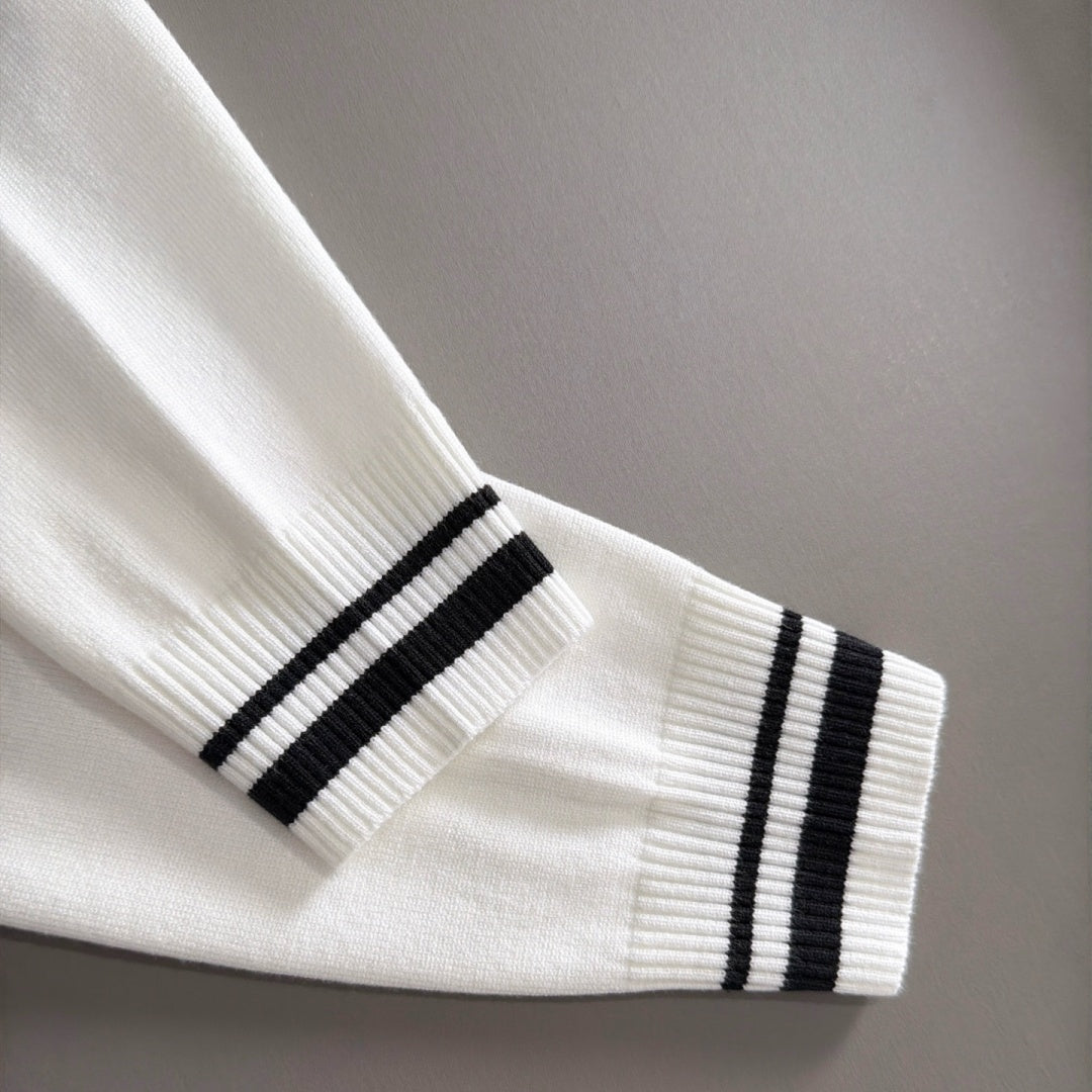 New Fashion Men's Striped Polo Sweater MJ1326102214