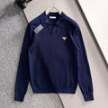 New Fashion Men's PRA Ribbed Polo Sweater  MJ1326102215