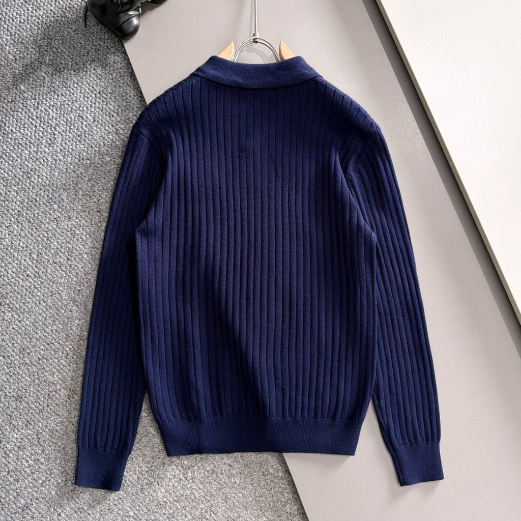 New Fashion Men's PRA Ribbed Polo Sweater  MJ1326102215